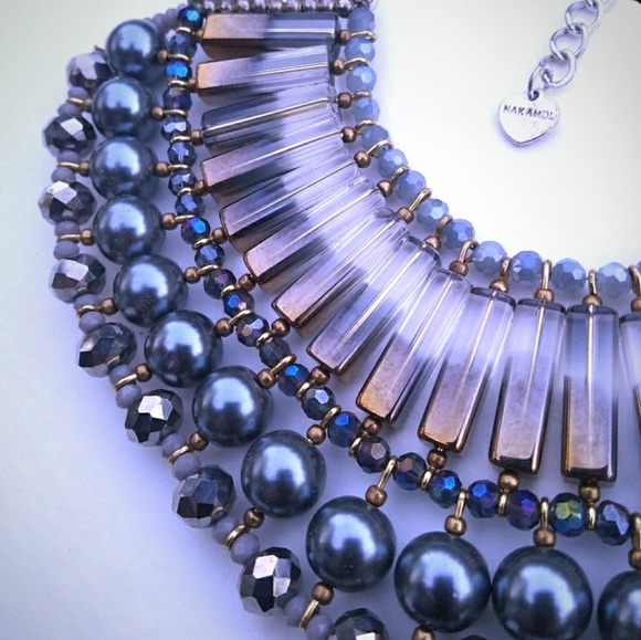 Nakamol Jewelry - 🎈SALE HTF! Nakamol Gemstone & Bar Statement Bib